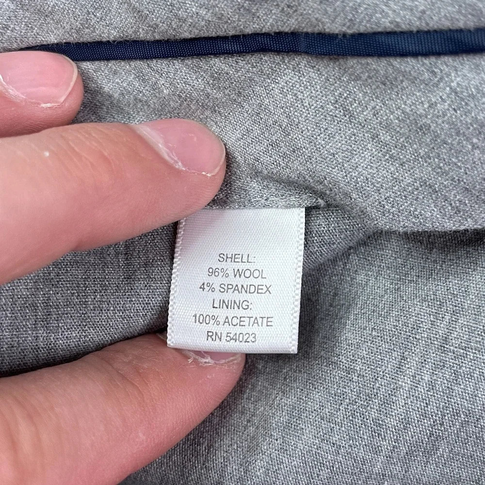 Banana Republic Pants Mens 34x30 Grey Classic Fit Stretch Wool Business Trousers